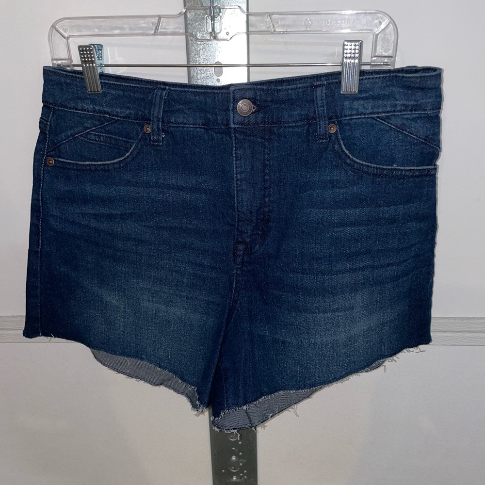 sofia Dark Blue Denim Women's Cutoff Shorts